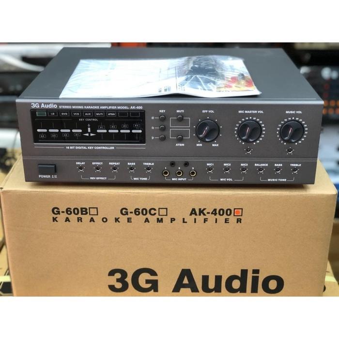 Ampli Karaoke 3G Audio tipe ak400 / AK400 / AK-400 ORIGINAL GARANSI