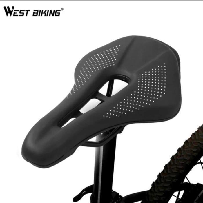 Pacific - Sadel Jok Sepeda Westbiking Fixie Roadbike Mtb Lipat Folding Model Fizik Bolong Titik West