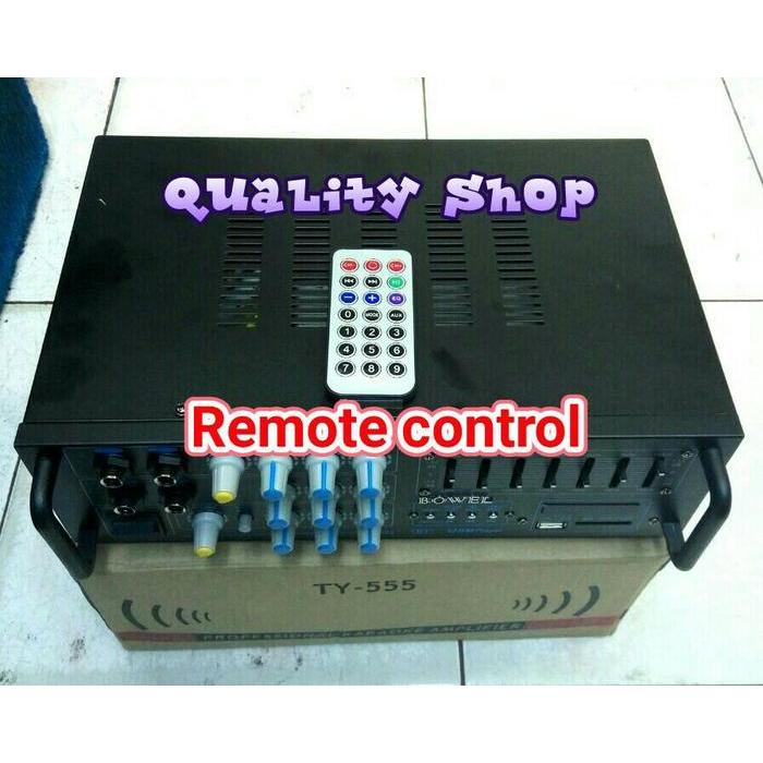 Amplifier Bowel Ty-555 Bluetooh Music Mp3 Usb Player #Gratisongkir