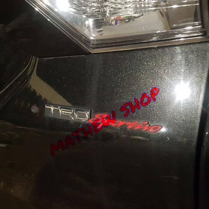 Emblem Belakang Mobil Tulisan Trd Sportivo / Logo Tulisan Trd Sportivo Ready Stock