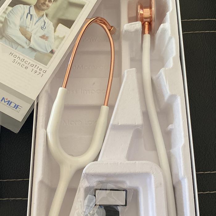Stetoskop MDF777 Rose Gold white Stainless Steel Dual Head Stethoscope