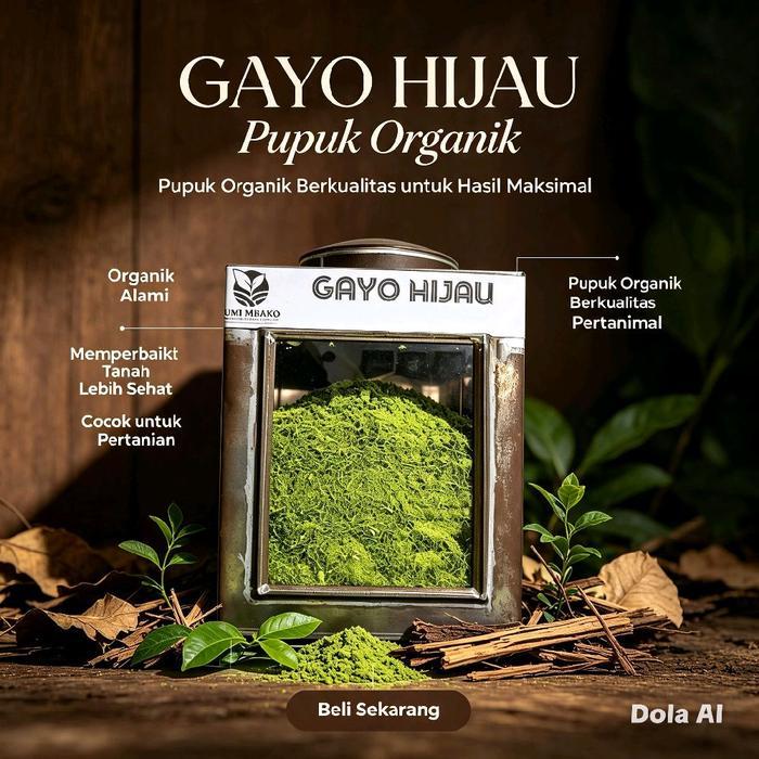 Serba_Gemess Gayo Hijau Aceh Premium Plus Pupuk Organik Alami Kaya Nutrisi Untuk Tanaman