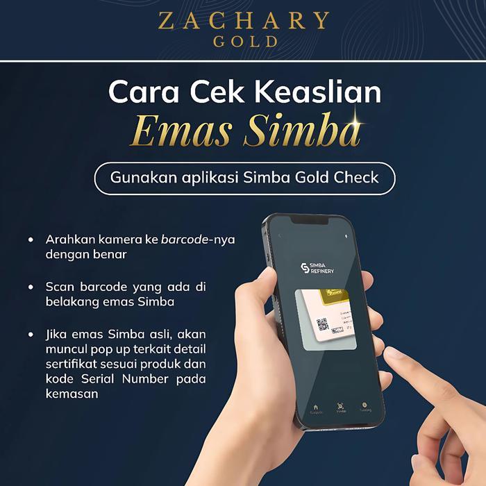 Logam Mulia Emas 10 Gram Simba Classic - Lm Batangan Sertifikat Fine Gold 99.99% 24 Karat