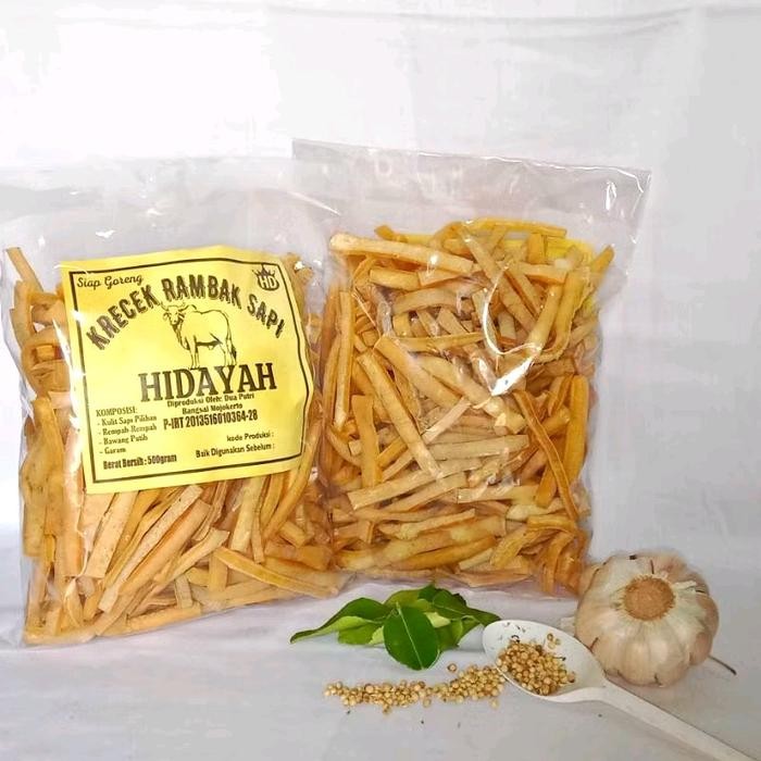 

New Kerupuk Rambak Mentah Kemasan 1/4kg, Kulit Sapi Pilihan,Enak Gurih Renyah Nikmat Mantap, Food