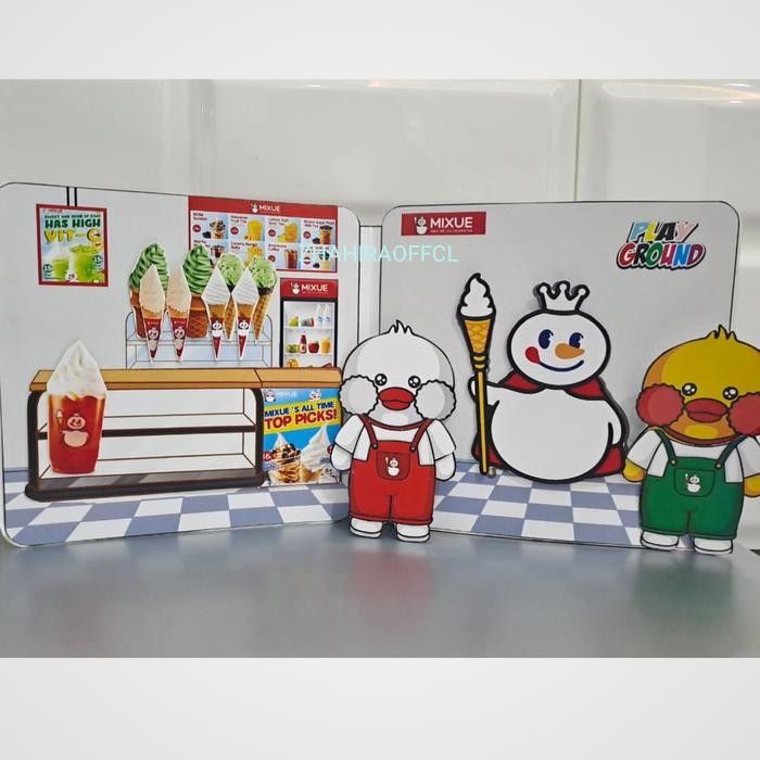 (Best) paper duck house BEBEK MIXUE mainan edukatif anak bongkar pasang boneka kertas