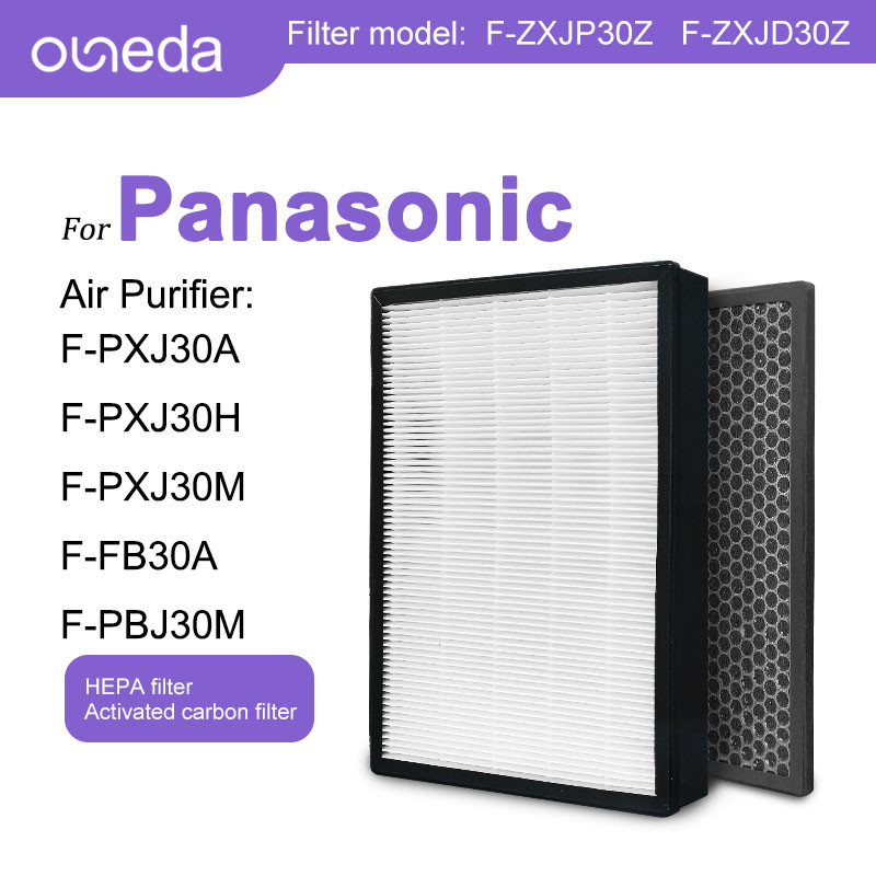 for Panasonic Air Purifier F-PXJ30A F-PXJ30H F-PXJ30M F-FB30A F-PBJ30M HEPA Filter F-ZXJP30C Carbon 