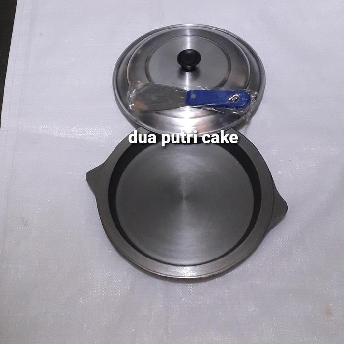 LOYANG MARTABAK MANIS UKURAN 20CM + TUTUP & KAPE STAINLESS