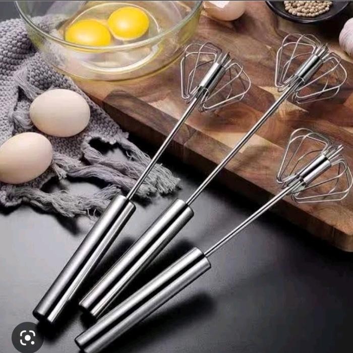 pengocok telur minuman otomatis stainlees tanpa listrik [awet dan kuat]