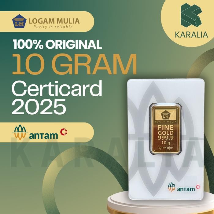 EMAS ANTAM 10 GRAM LM LOGAM MULIA ANTAM 10 GRAM SERTIFIKAT TERBARU