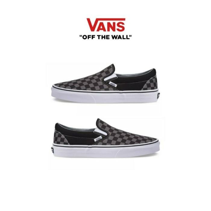 Vans Slip On Checkerboard Black Pewter