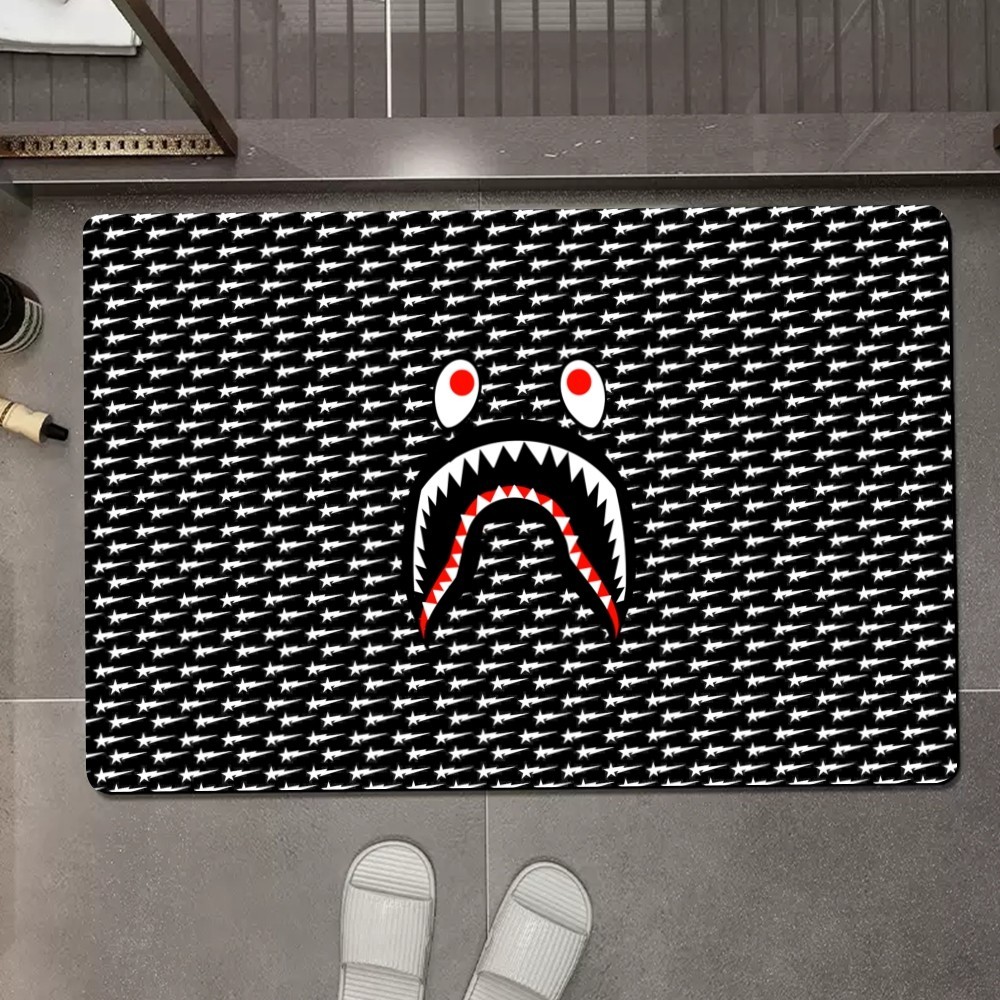 Luxury-B-Bape Floor Mat Anti-Slip Kitchen Bedroom Handmade Tufted Rug Carpet Living Room Entrance Ru