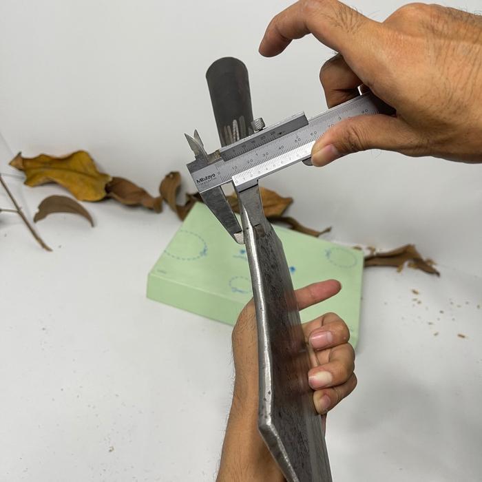 Pisau Daging Baja Pisau Cacah Cincang Daging Tulang Baja Per Pisau Penjual Daging Di Pasar / Pisau