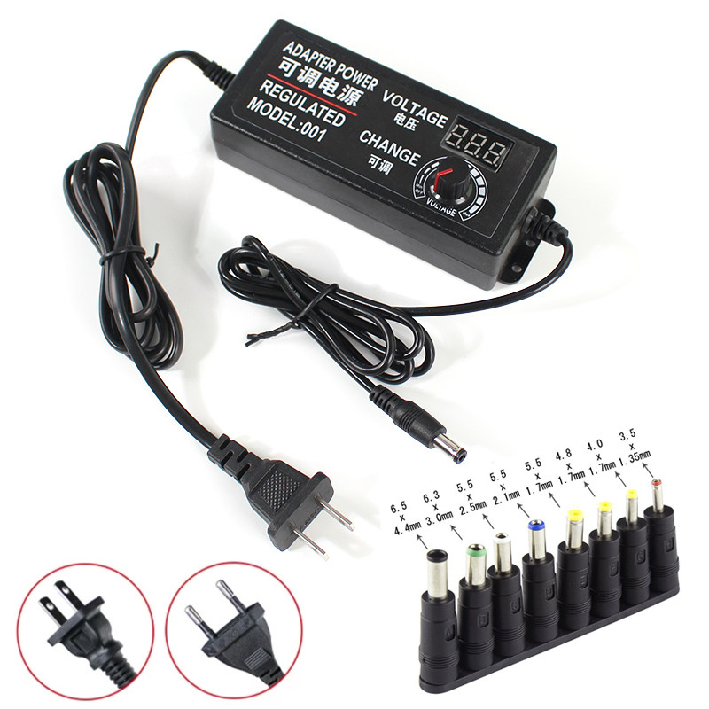 Adjustable AC to DC 3V-12V 9V-24V 12V-24V Universal adapter with