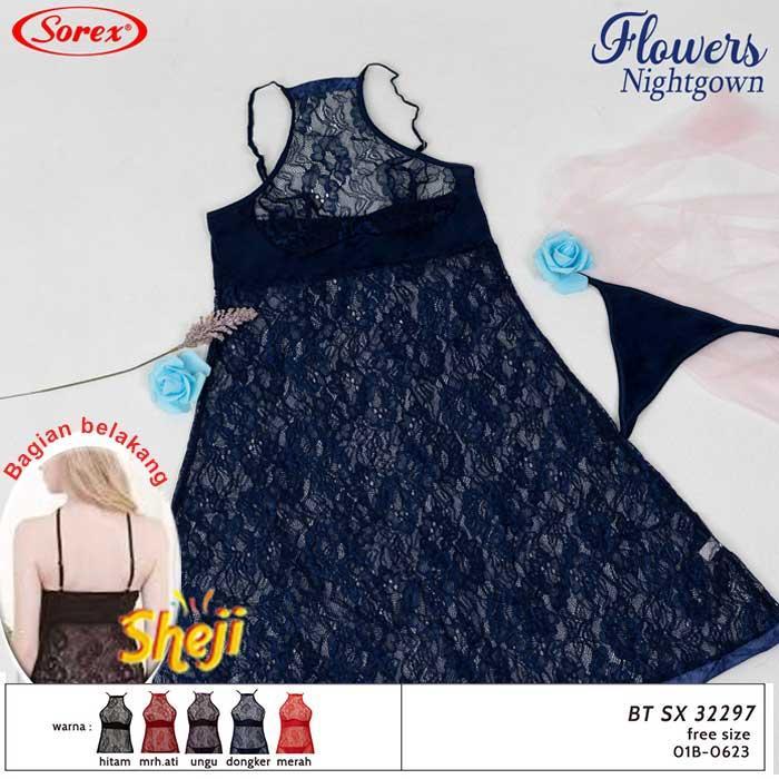 SOREX BT SX 32297 BAJU TIDUR WANITA / LINGERIE / DASTER TRANSPARANT