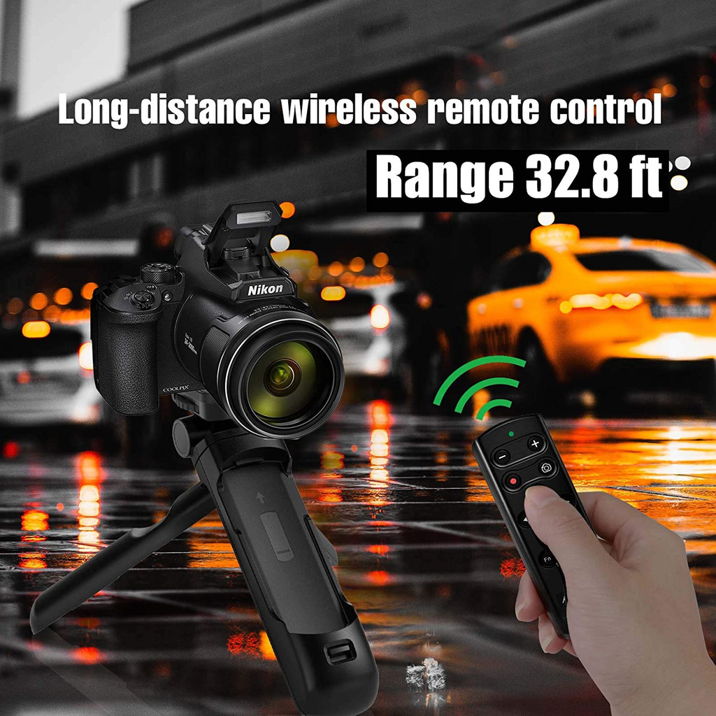 ML-L7B Wireless Remote Control Shooting Grip Mini Tripod for Nikon Z5 Z30, Z6II, Z7II, Zfc, Z50,COOL