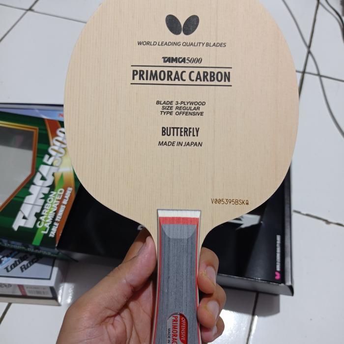 STOK TERBATAS  KAYU TENIS MEJA BUTTERFLY PRIMORAC CARBON ORIGINAL TERJANGKAU