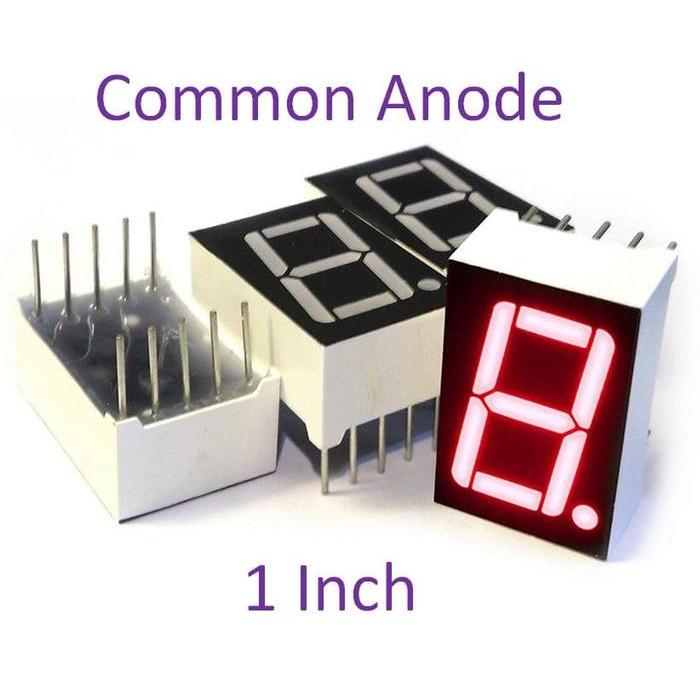1 DIGIT 7 SEGMENT 1 INCH COMMON ANODE RED 1 BIT SEVEN SEGMENT 1" ANODA