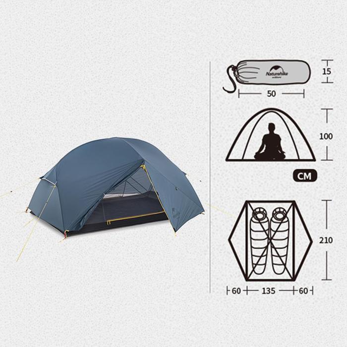 Tenda Naturehike Mongar 2019 Nh19M002-J Nh17T007-M 2P 210T Polyester