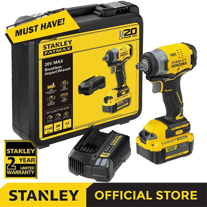 Stanley Brushless Impact Wrench / Kunci Impact Baterai 20V Sbw910M1K