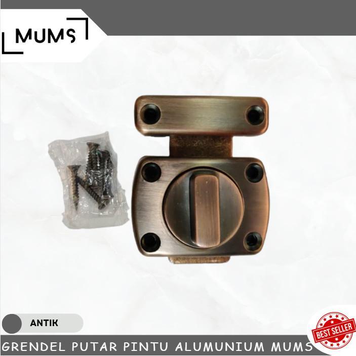 DDS480 - Grendel Putar Bolak Balik Antik AC Slot Pengunci Pintu Geser Sliding Bolt Model Kuno Klasik