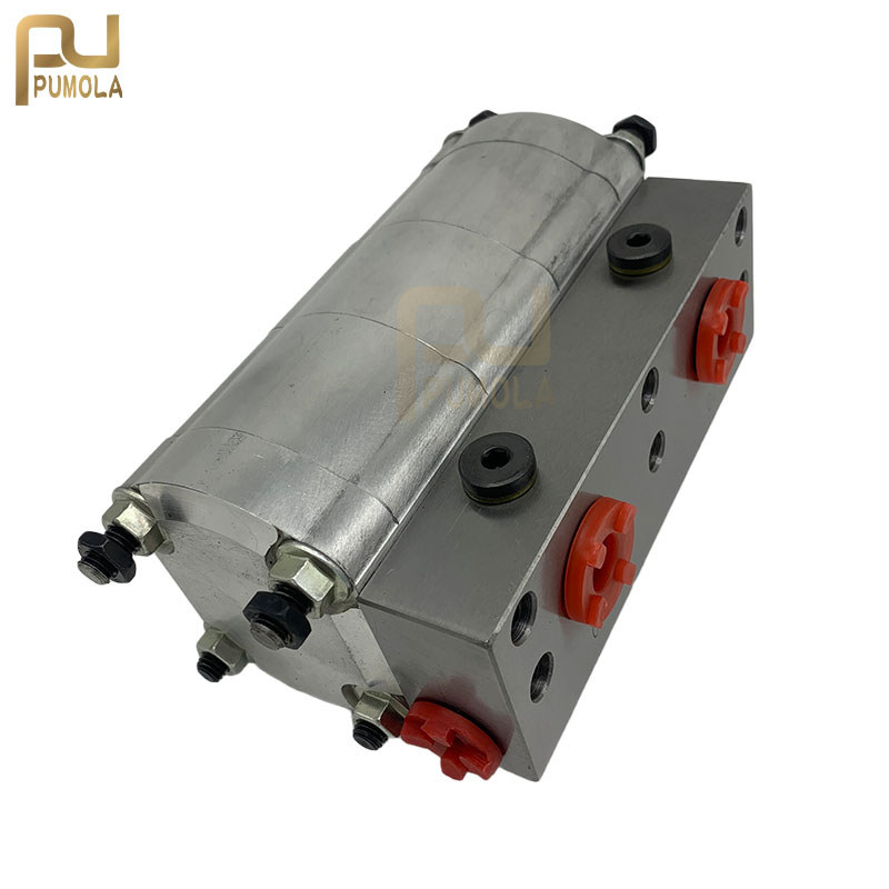 TERBAIK 2 Sections High Precision Hydraulic Gear Flow Divider with Load Balancing