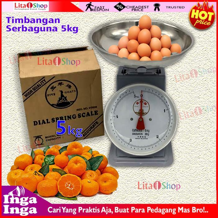 Timbangan Jarum Analog Buah Daging Tolur Timbangan Duduk 5 Kg