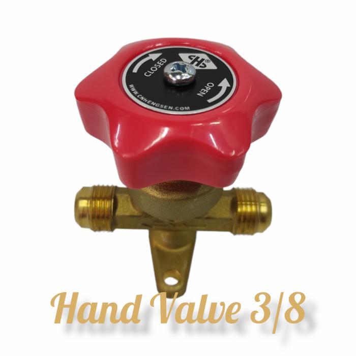 Hand Valve 3/8 Stop Keran Refrigerant Ac