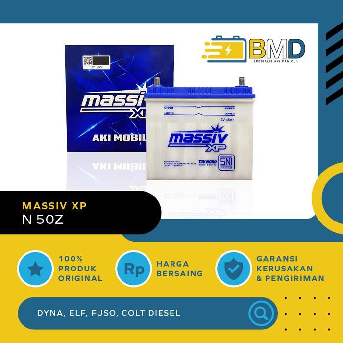Ready Aki Mobil Massiv XP N50Z untuk New Dyna, ELF, Colt Diesel, Fuso
