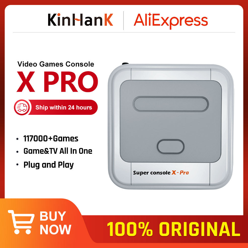 KINHANK Super Console X Pro Retro Game Console Support 70 Emulators