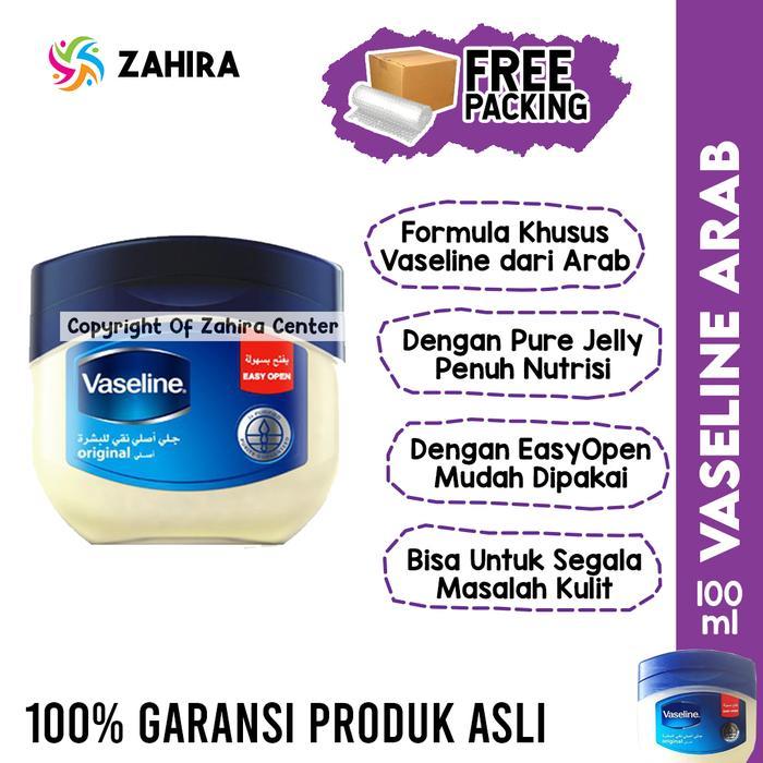 i0cc- Vaseline Arab 100Ml Petroleum Jelly Original Pelembab Wajah Kering