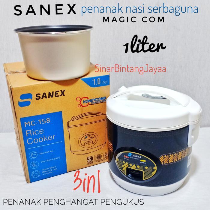 Sanex Magic Com Mini 1Liter Mc158 Anti Lengket Rice Cooker Mini 1Liter