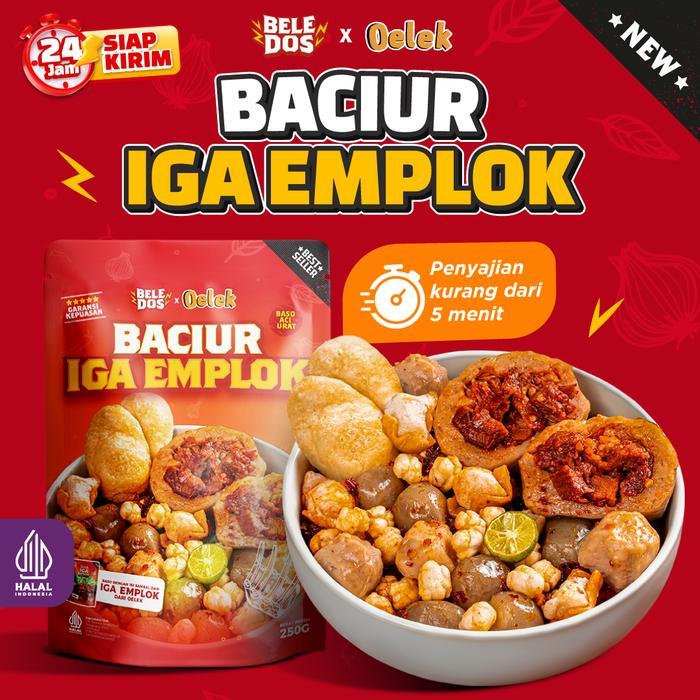 Beledos Baciur Iga Emplok 250 Gram dengan Sambal Taichan