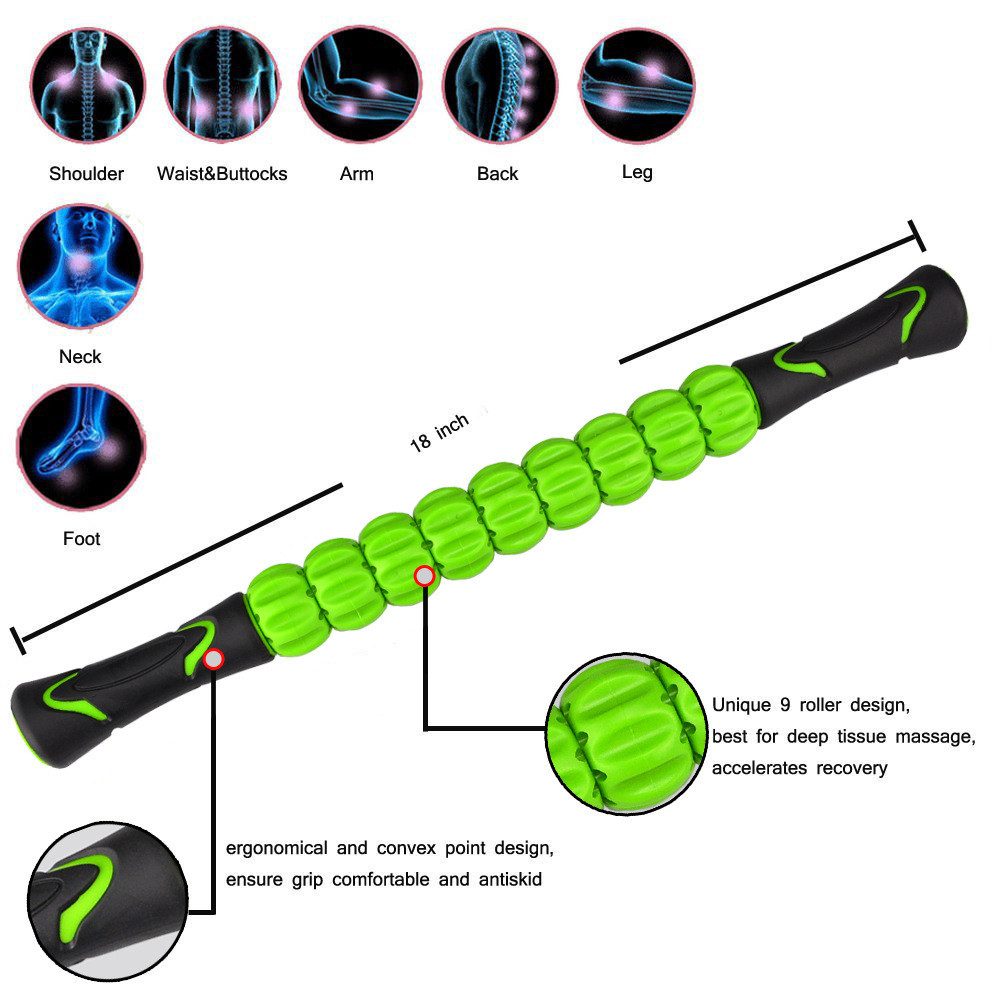 Muscle Relaxation Fitness Massage Stick Sports Strain Relaxation Fascia Lymphatic Massage Roller