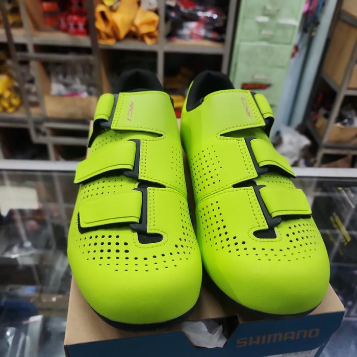 Shimano Shoes Rc1 Sh-Rc100 Yellow Jaune Size 41/42 Sepatu Roadbike Shimano Sh Rc 100 Ukuran 41 42