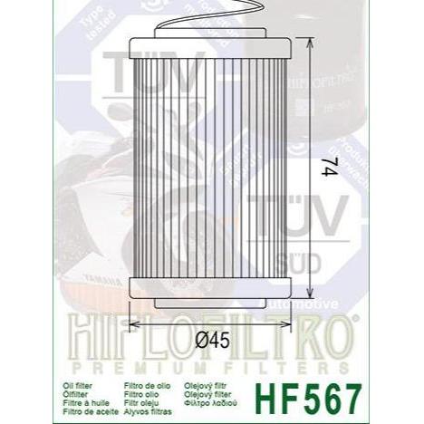 Filter Oli MV Agusta Brutale 990 1090 HIFLOFILTRO HF567