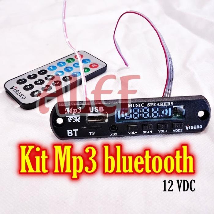 NW kit mp3 bluetooth visero max 12V aux USB TF FM player modul