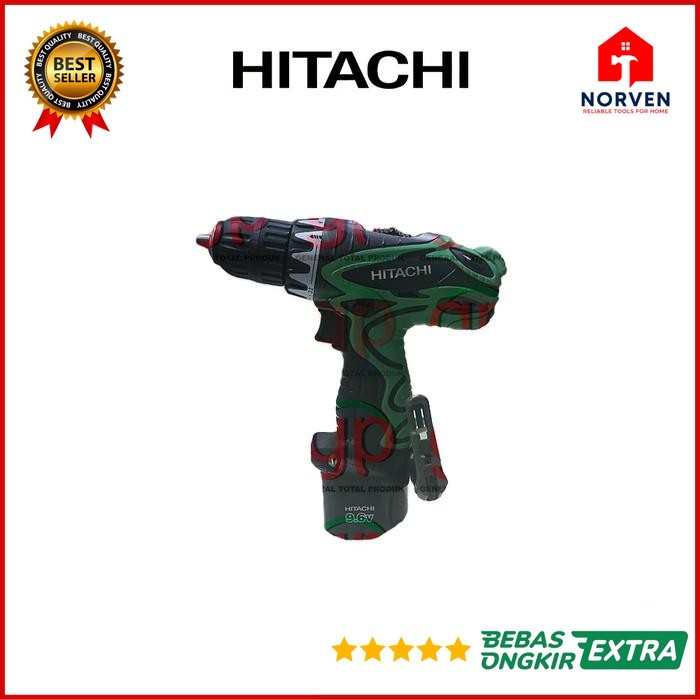HITACHI DS9DVF3 MESIN BOR BATERAI CORDLESS DRILL DRIVER