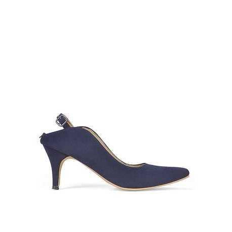 Hh Heels nita Sepatu Hak Tinggi Pesta Formal Navy OWC 186