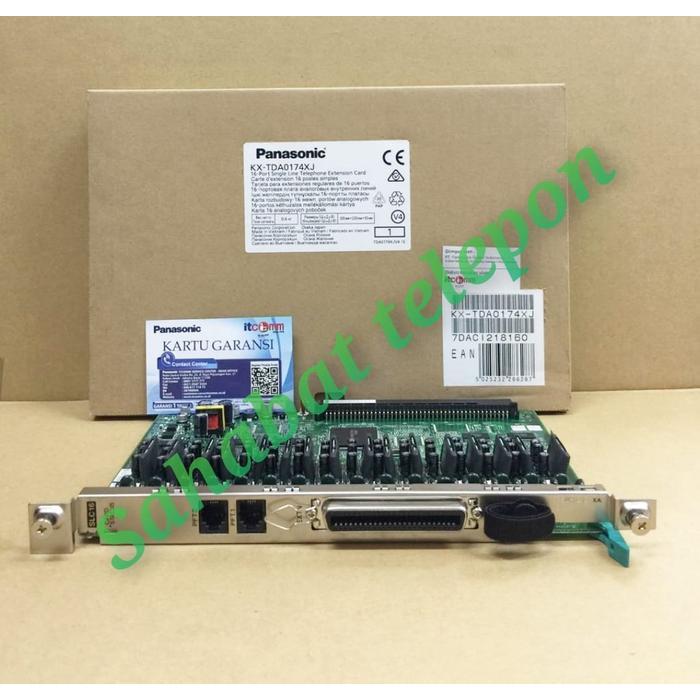 BERKUALITAS Panasonic Card KX-TDA0174XJ (16 Port Single Line Telephone Extension )