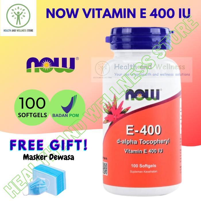NOW FOODS VITAMIN E 400 IU 100 SOFTGELS VITAMIN E-400