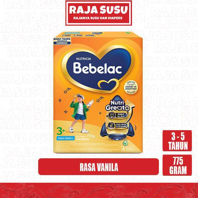BEBELAC 3+ VANILA 775 GR - RAJA SUSU