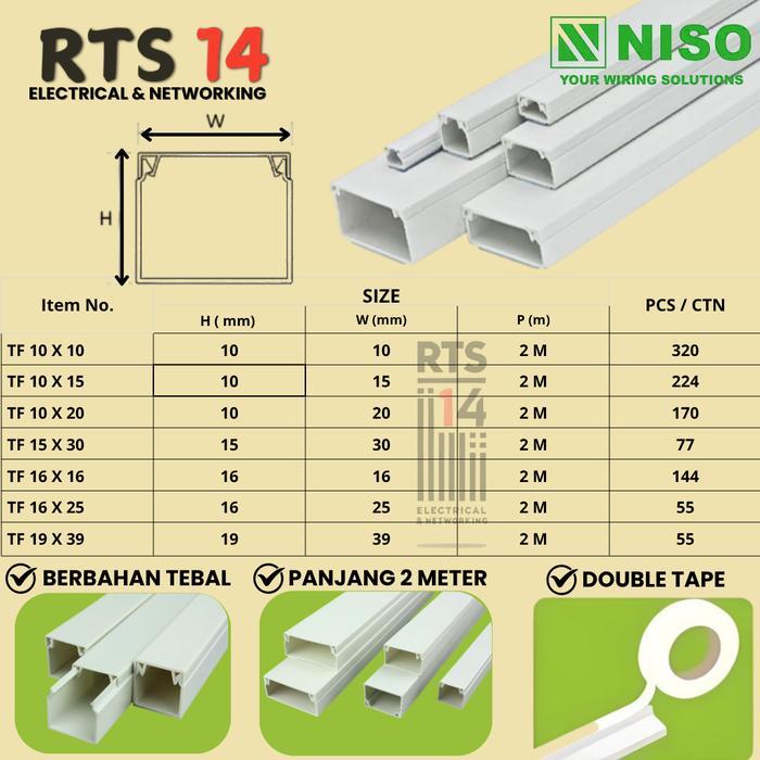 Kabel Duct Tf Niso / Kabel Protector / Ducting Niso 2 Meter