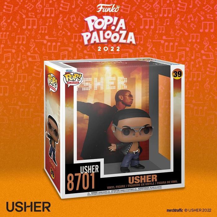 ORIGINAL FUNKO POP ROCKS USHER 8701 ALBUM HIPHOP RNB SINGER FIGURE TOY
