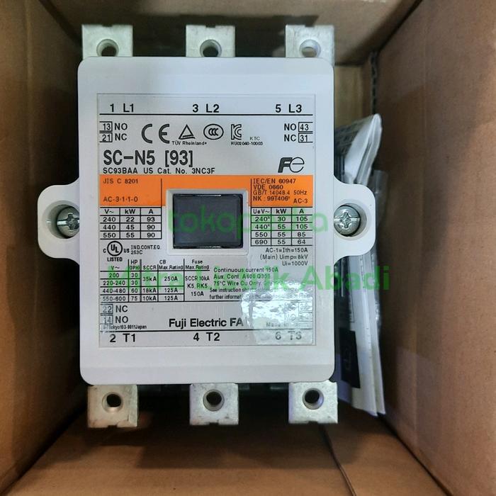 MAGNETIC CONTACTOR / KONTAKTOR FUJI SC-N5 SCN5 220-240V ORIGINAL