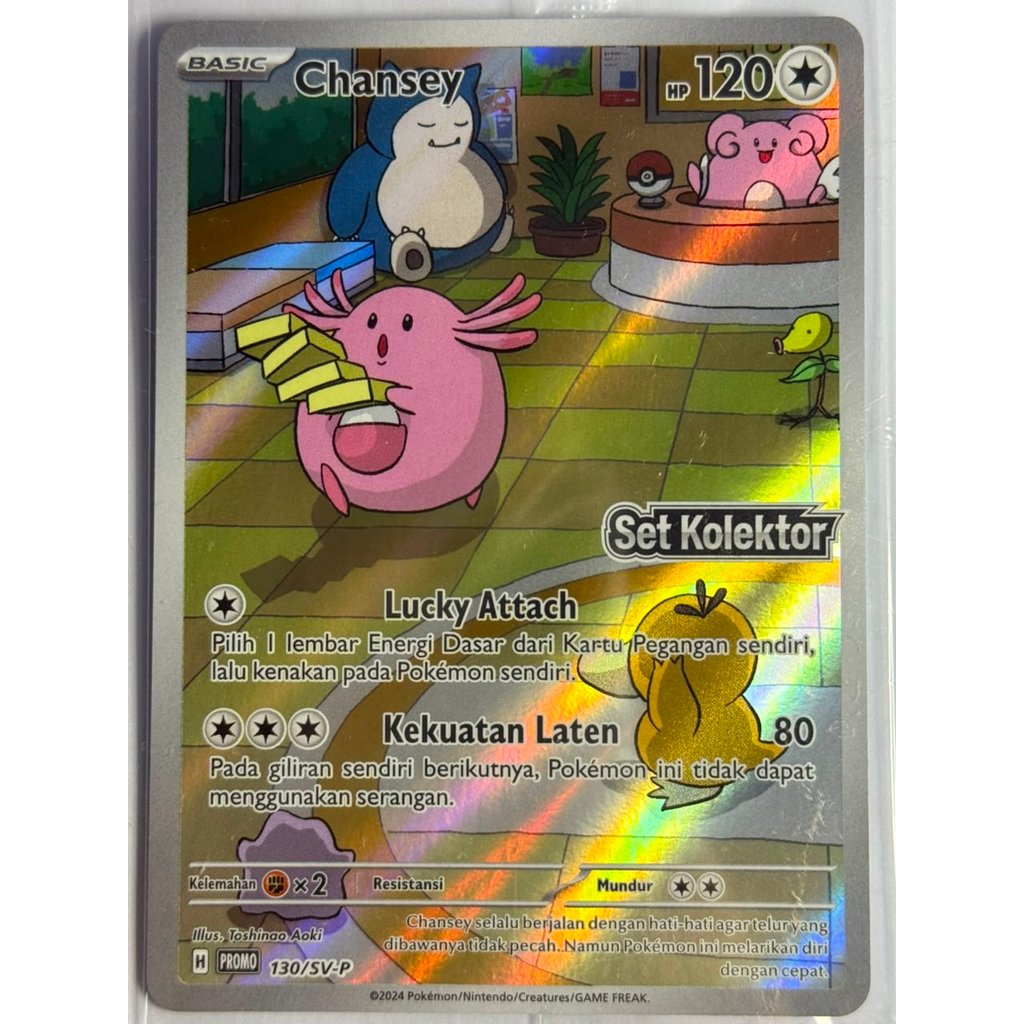 Pokemon Indonesia Chansey PROMO 130/SV-P Set Kolektor Ikatan Takdir