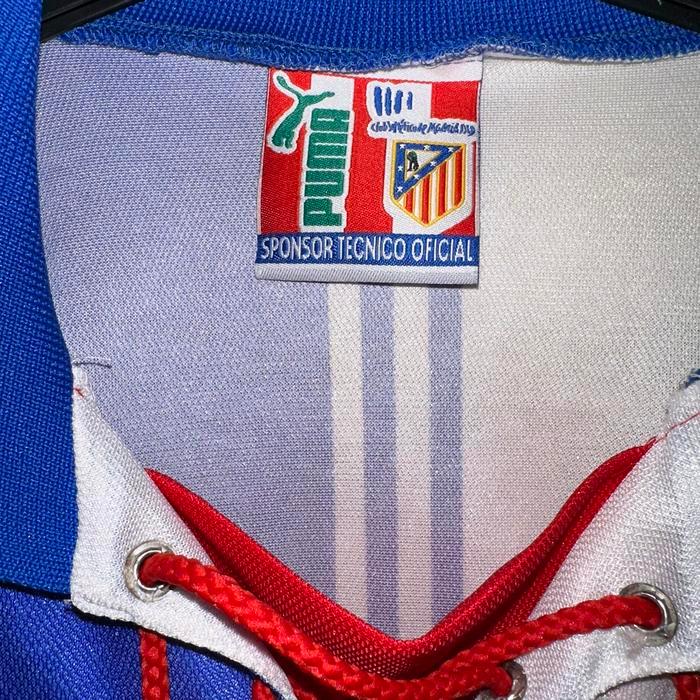 Jersey Atletico Madrid Away Bandai Original Asli Vintage Blokecore