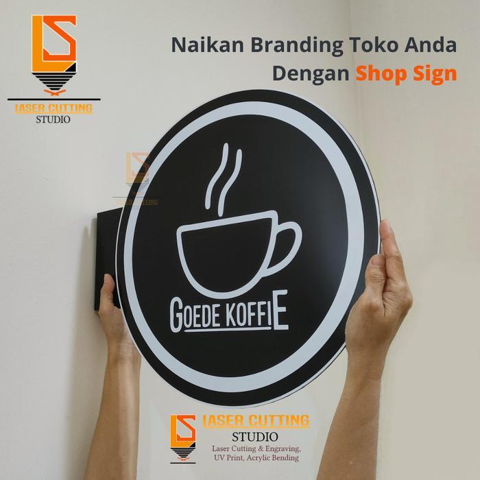 NEW Papan Nama Toko Sign Akrilik Custom Logo Toko