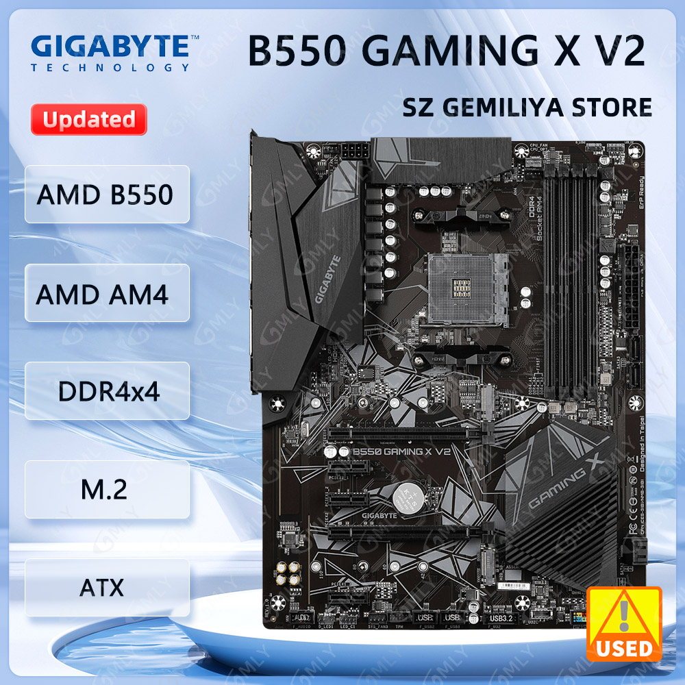 FOR GIGABYTE B550 GAMING X V2 motherboard AMD For B550 AM4 ram ddr4 compatible Ryzen 7 5800X3D 5