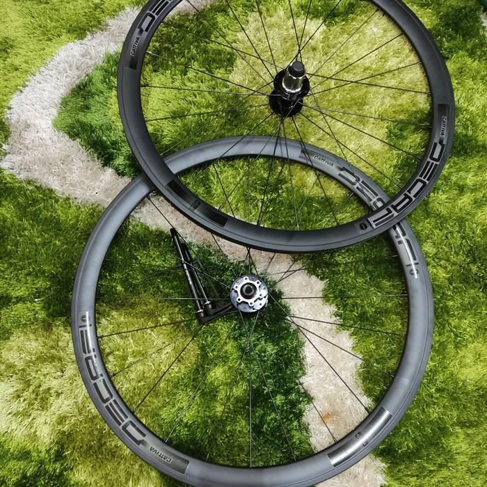 TERBARU WHEELSET DECAF 700C RB GRAVEL BALAP TA 12X100 12x142 DISCBRAKE CAKRAM