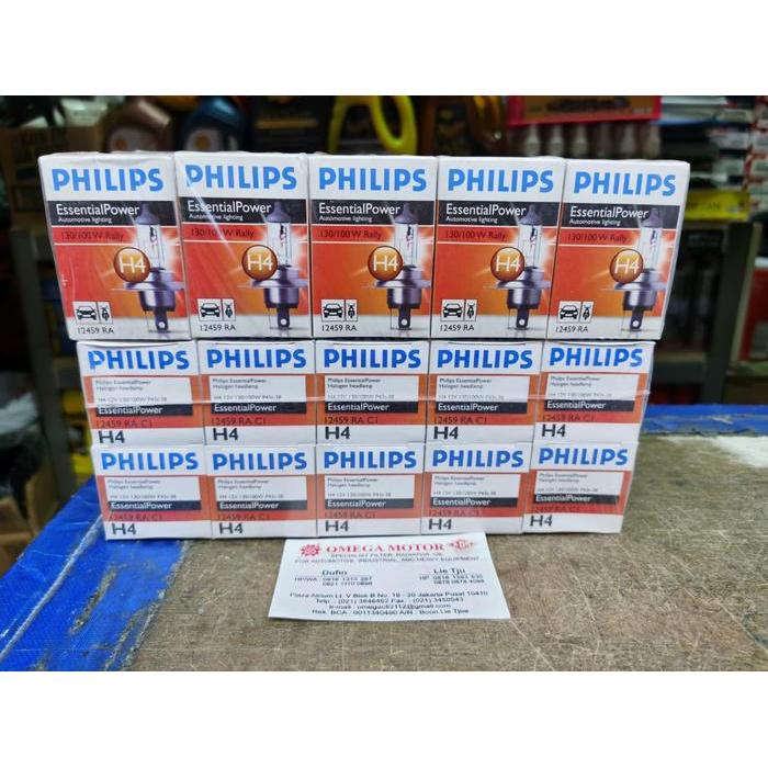 Philips bohlam H4 130/100W (harga per pcs) original asli 100%